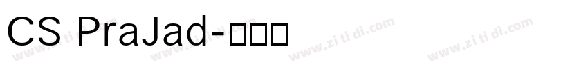 CS PraJad字体转换